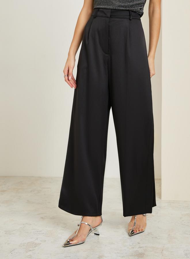 Styli Women Black Blazer and Wide Leg Pants Co-Ords - Image 4